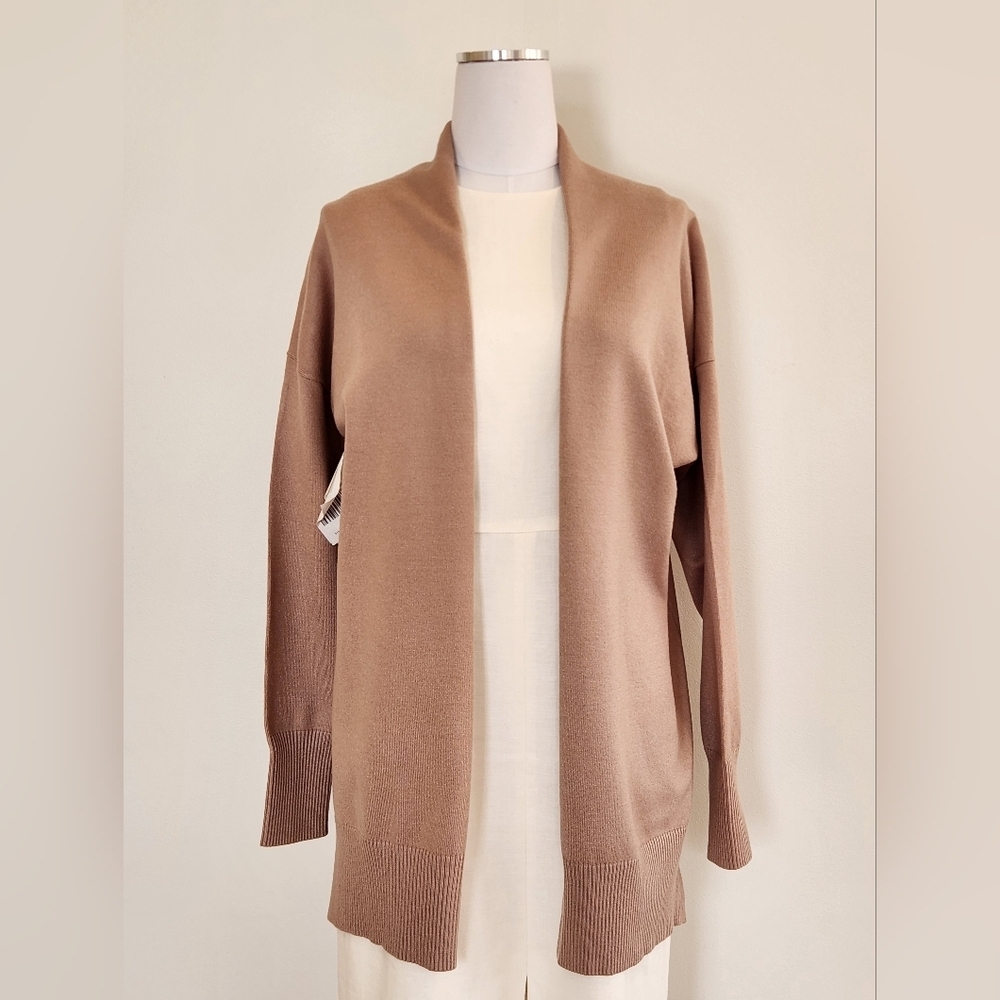 New! || ONE GREY DAY || Cardigan camel colored open front sz large